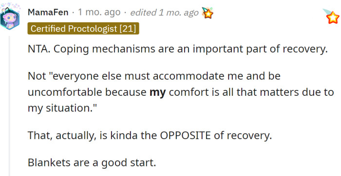 Blankets seem like an appropriate solution.