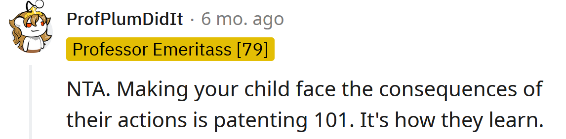 It's an important life lesson.