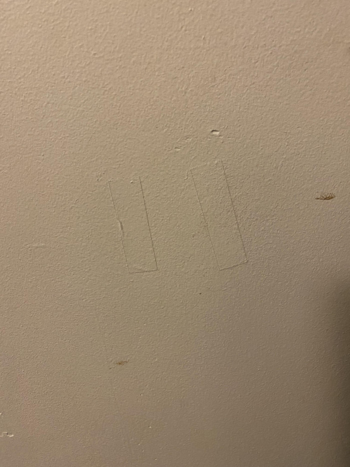20. The landlord who decided to paint over tape
