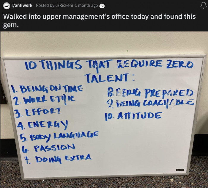 20. Now you know the kind of managers they’re trying to train.