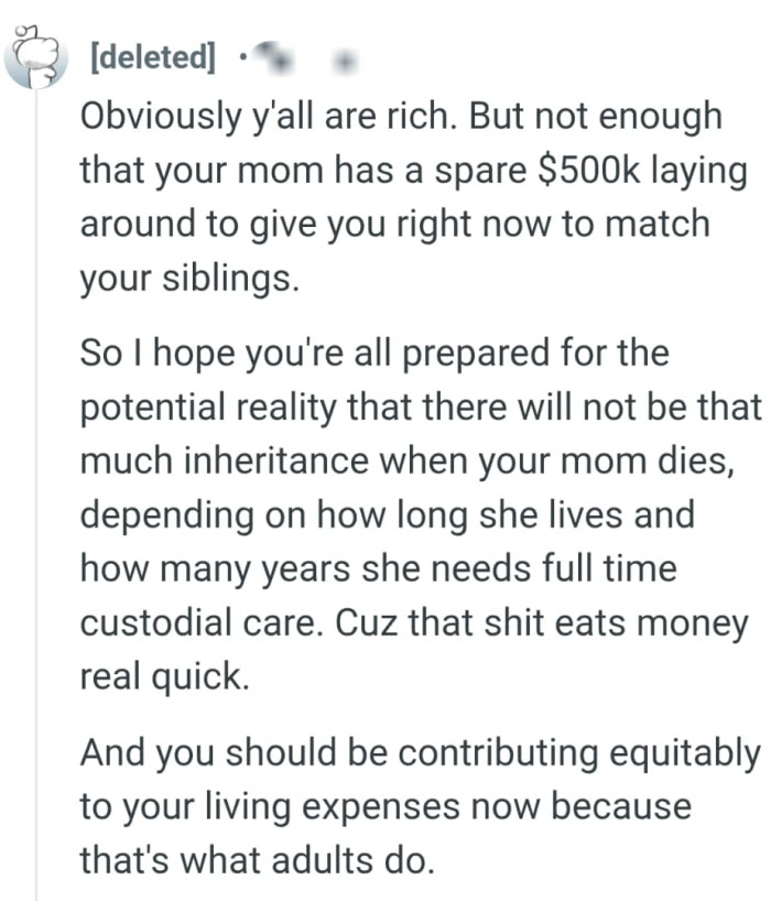 The comments continues...