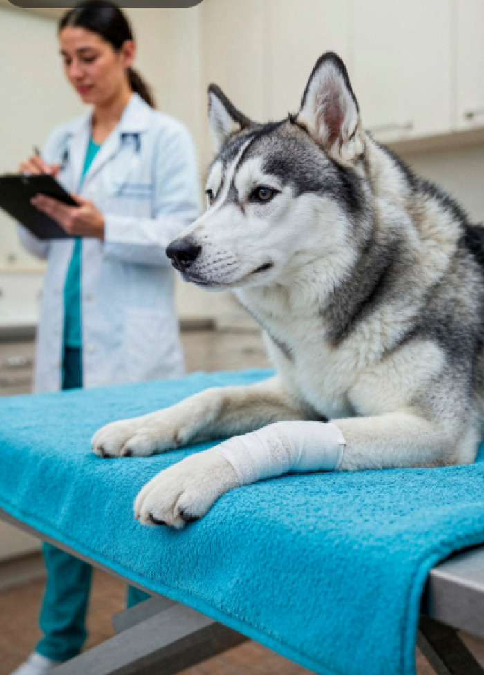 Husky Said Thanks After Surgery