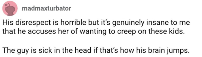 There's nothing normal about his behavior