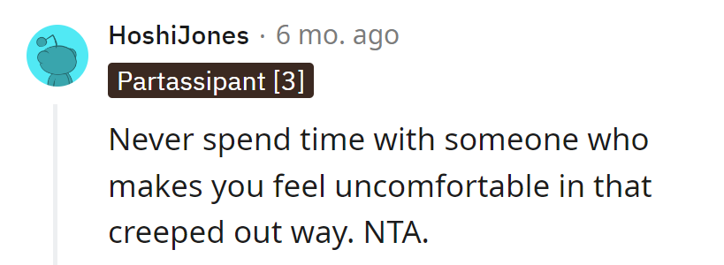 Uncomfortable vibes? Bye, Felicia.