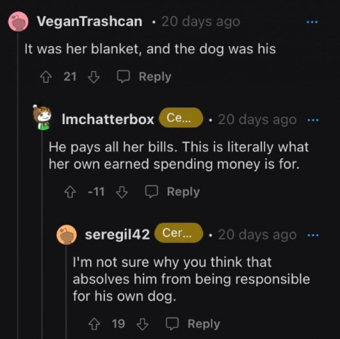 It’s @VeganTrashCan and @seregil42 vs. @Imchatterbox. Not so much a chatter anymore @Imchatterbox?