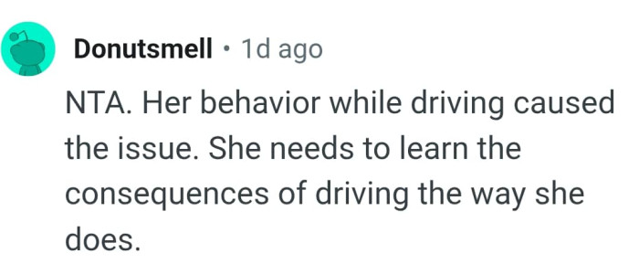 OP's daughter needs to learn the consequences of her actions