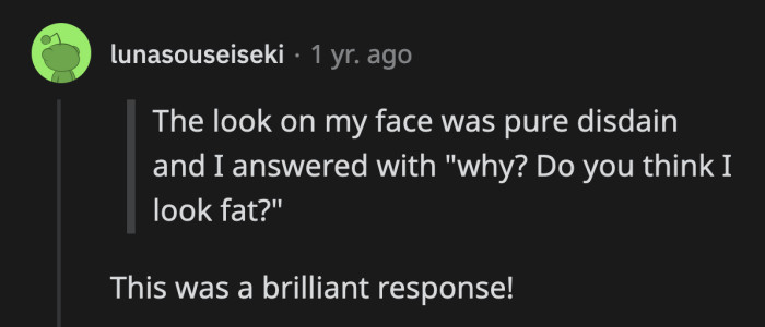 Decency be damned, OP's unfiltered response worked wonders in shutting up her MIL