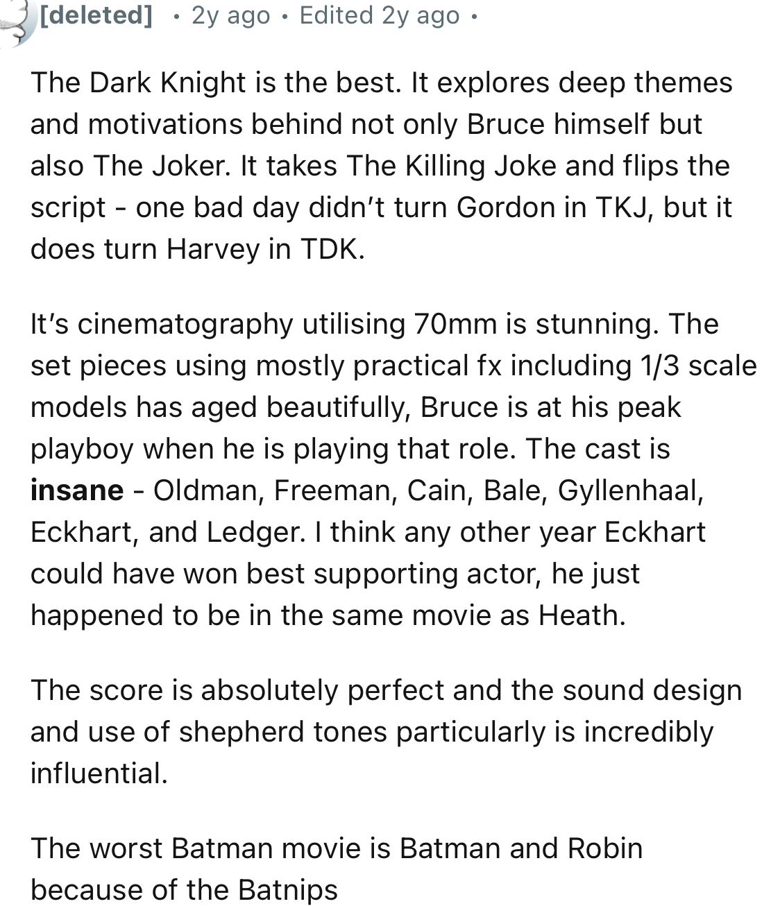 “The score is absolutely perfect, and the sound design and use of shepherd tones, in particular, are incredibly influential.”