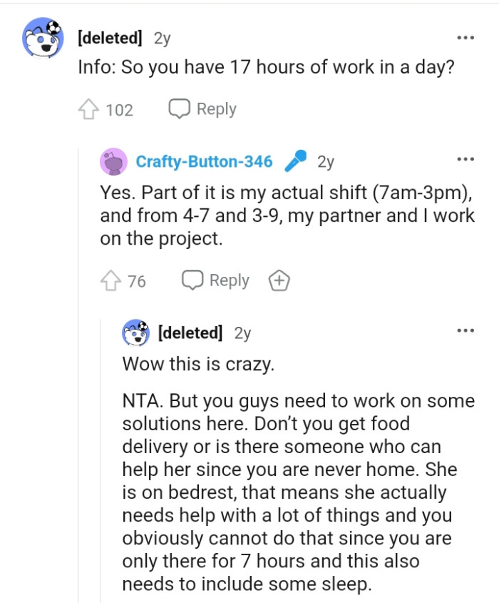 The OP reveals that he and his partner both work on the project