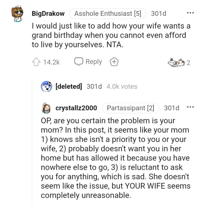 Is the OP certain the mom is the problem?