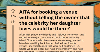 Woman Respects Celeb Friend's Wishes For Anonymity During Wedding, Venue Owner Furious Over Lost Photo Opportunities