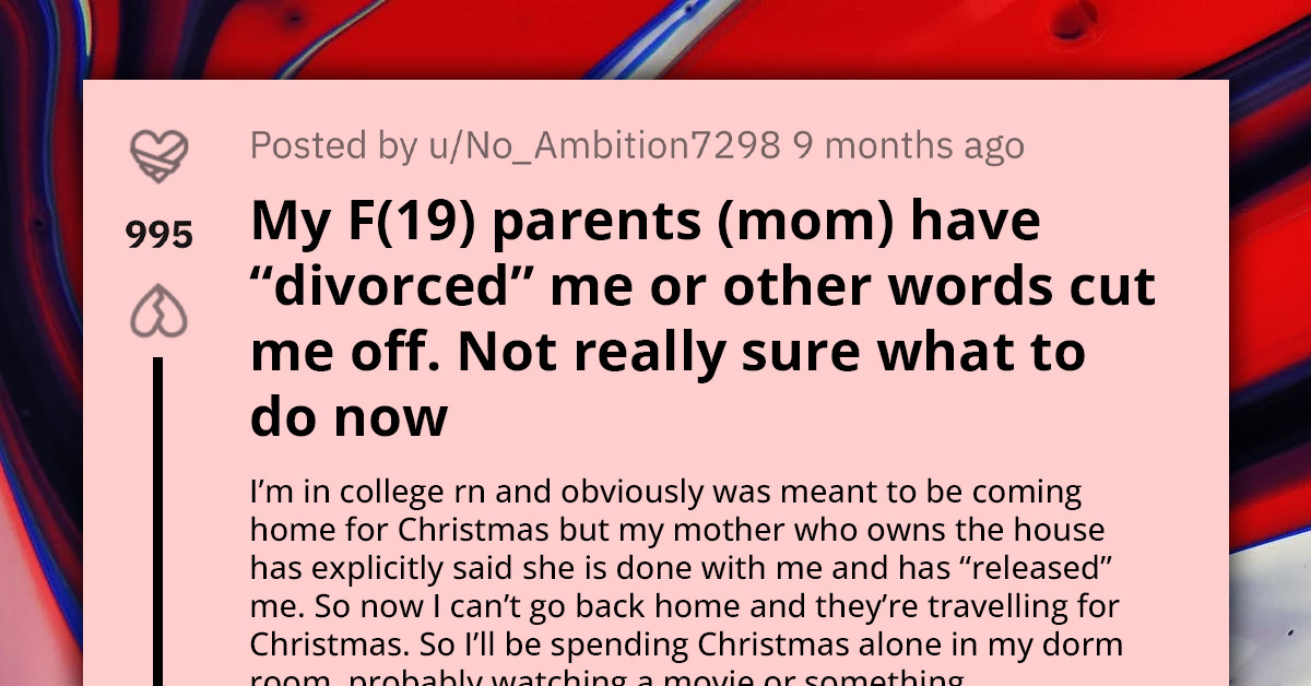 College Student Left Stunned As Mom Announces That She Is 'Released' And Would Henceforth Be On Her Own