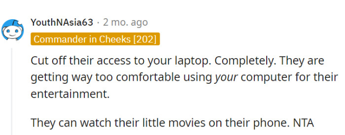 Sever the laptop lifeline!