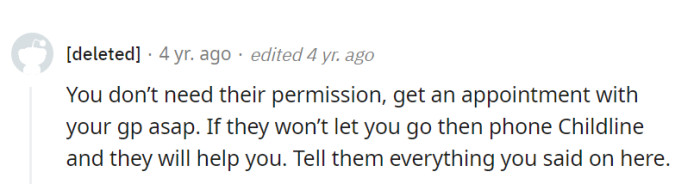 No need for their permission. Schedule that GP appointment pronto.