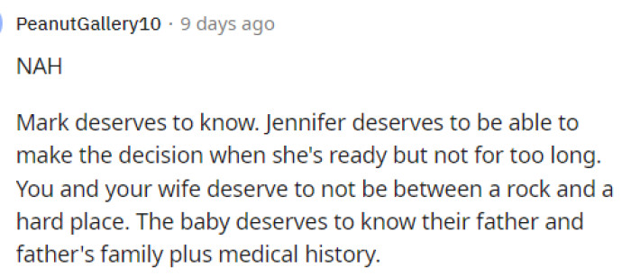 This is one of the only comments that says NAH because technically everyone can do and say as they please, at least for the moment.