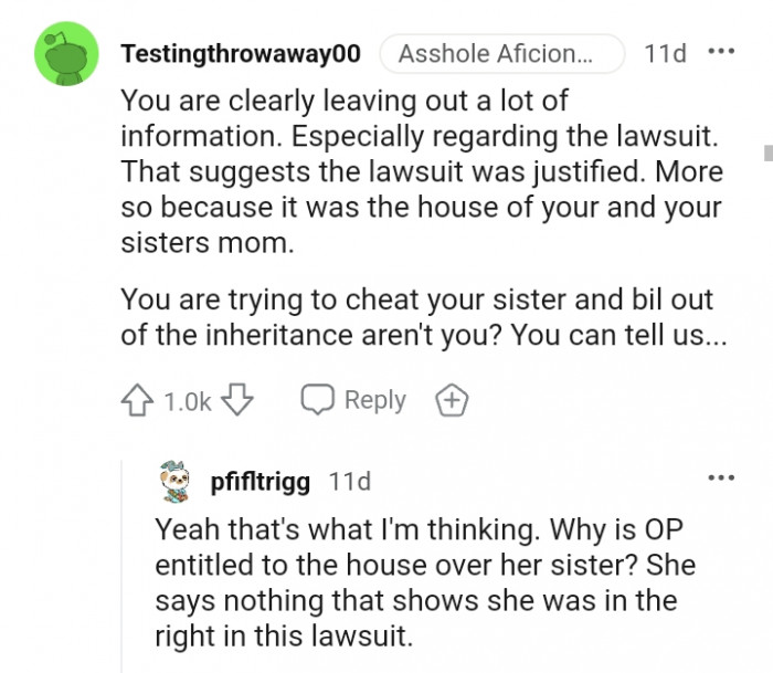 That suggests the lawsuit was justified