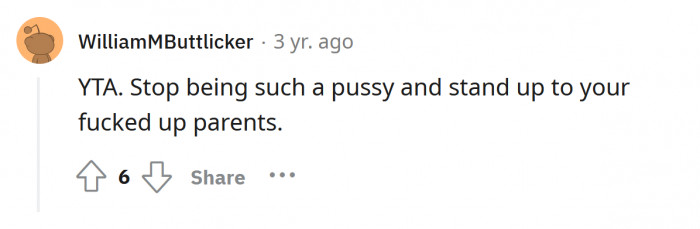 Stand up to your parents!