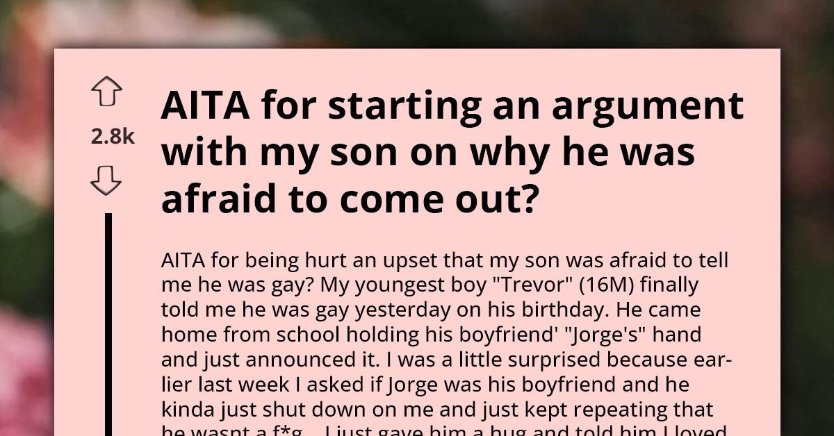 Father Sparks Family Debate After Confronting Son's Fear Of Coming Out