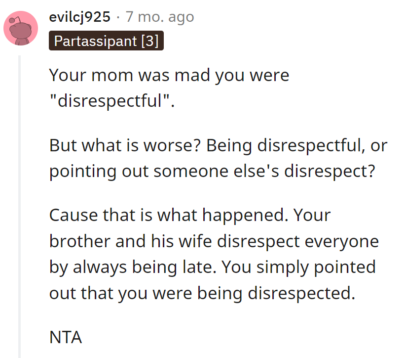 Pointing out disrespect is like holding up a mirror, sometimes it just reflects the inconvenient truth!