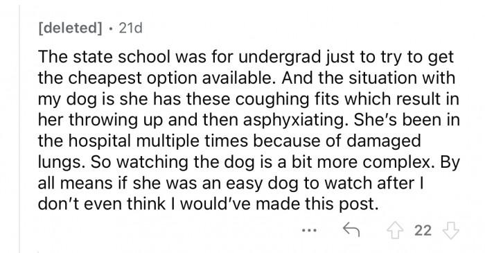 It's not simple to take care of a dog suffering from a recurrent condition.