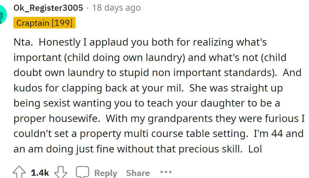 A Redditor said the OP was not in the wrong, and many others agreed