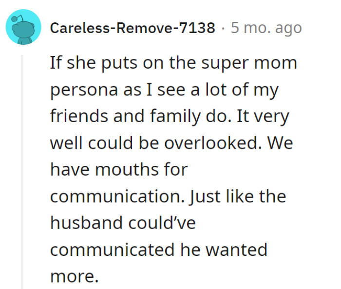 Seems the supermom cape doesn't come with a communication hotline!