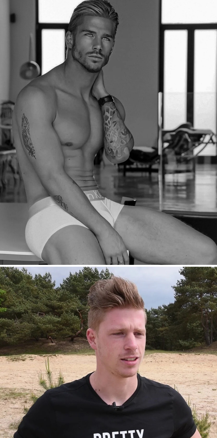 Self-Proclaimed Dutch Model, Instagram (First Two Images) vs. Reality (Last Two Images)