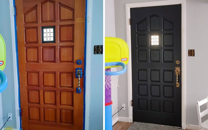 "DIY Door Renovation. (Before & After)"