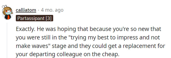 He underestimated their determination but learned they won't settle for less. Now, he'll have to pay a fair price for their skills.
