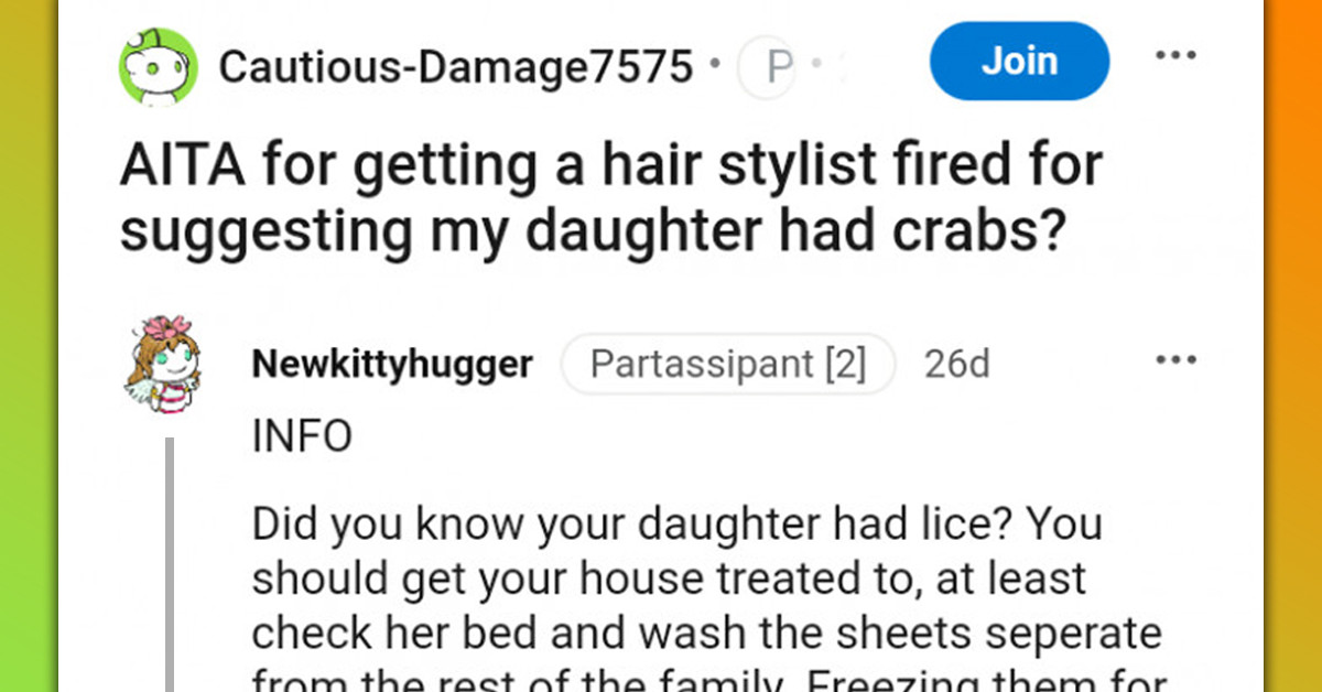 Woman Gets Hair Stylist Fired For Making Her Daughter Cry About Having Crabs