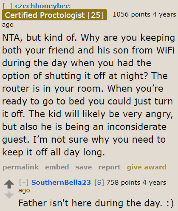 A user thinks it's impractical to shut it off during the day. It's better to turn it off at night so the OP can sleep soundly.
