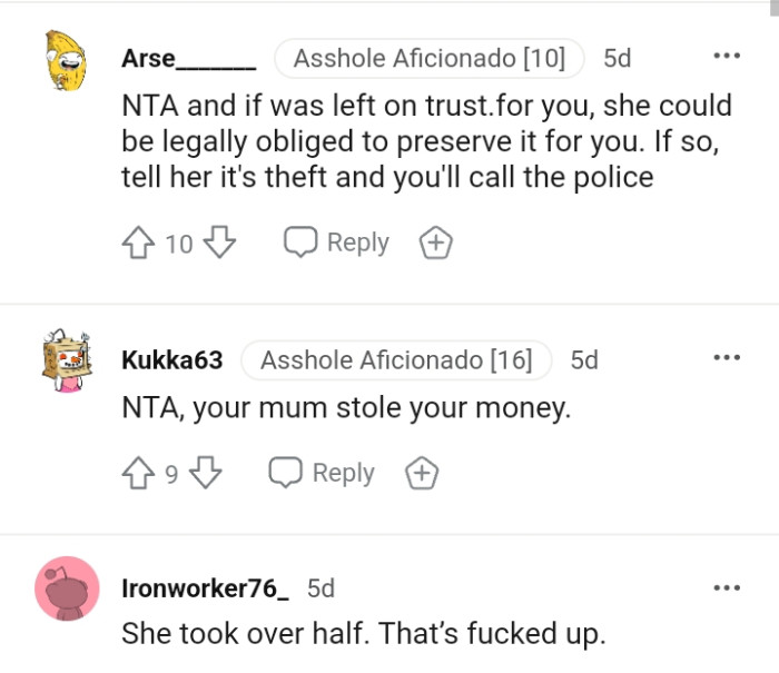 Tell her that it's theft and call the police.