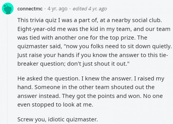 19. Rules are almost always broken by the people who set them, unfortunately