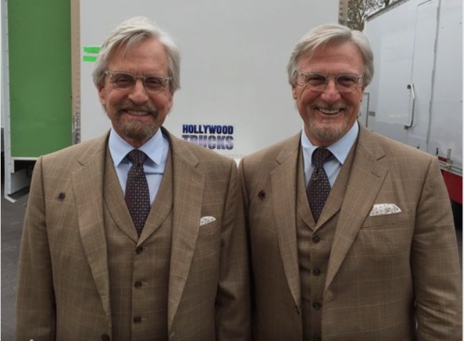 Michael Runyard is his stunt double.