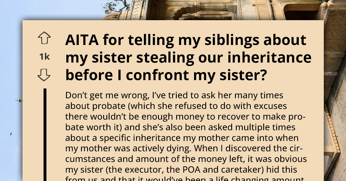 Inheritance Scandal Sparks Legal Battle Between Siblings