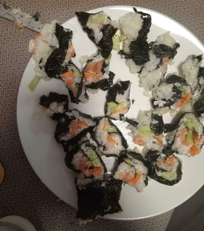 "My First Attempt At Making Sushi"