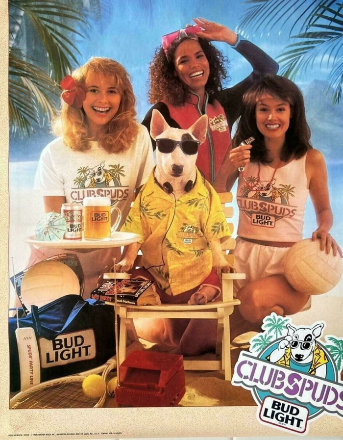 "Remember Spuds Mackenzie - 1980s Bud Light Beer"