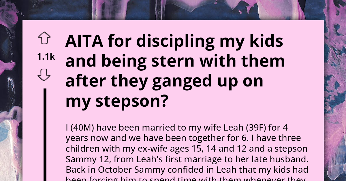 Dad Punishes Kids For Bullying Stepson, Ignites Family Clash Over Forced Inclusion