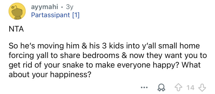 “What about your happiness?”