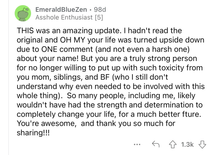 OP did the right thing by putting a stop to her family's abuse.