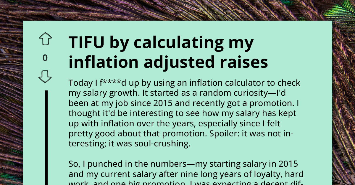 Employee Calculates Inflation-Adjusted Raises And Immediately Wishes He Hadn’t