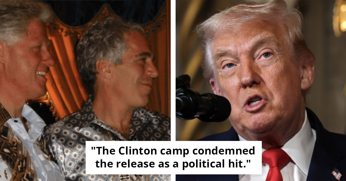Donald Trump Stands by Clinton Following Release of Epstein Photo