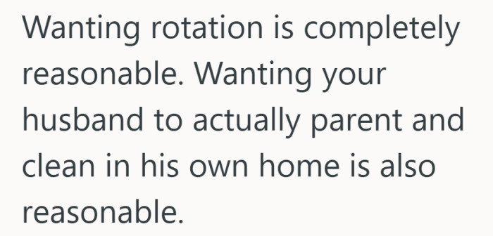 Turns out the real test of fairness is who has to pause the video game and pick up the toys.