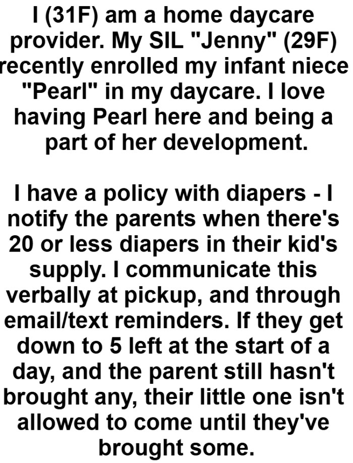 Here's the full story in the OP's own words