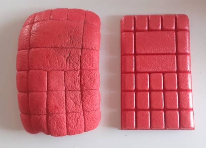 "Knee Pads After Four Years Of Kneeling vs. Completely New Knee Pads"