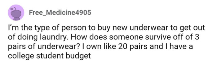 I feel like men's underwear especially is some of the cheapest clothing