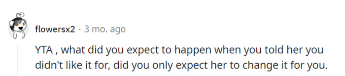 OP attempted a brushstroke of criticism on her friend's wedding canvas, but good friends embrace the quirks. True companions don't need an artist's critique in their gallery of friendship!