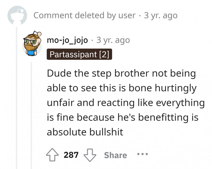 Enjoying things like the only son.