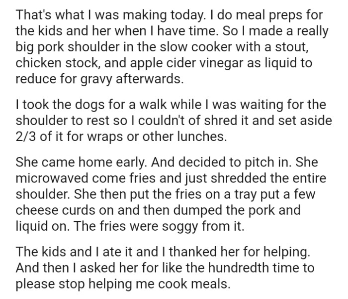 The OP took the dogs for a walk while he was waiting for his shoulder to rest