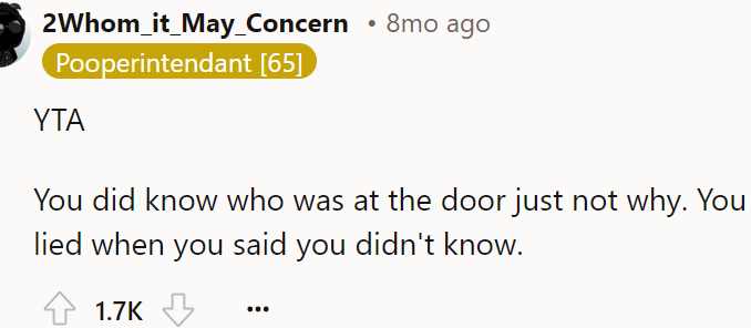 He knew who was asking for the roommate